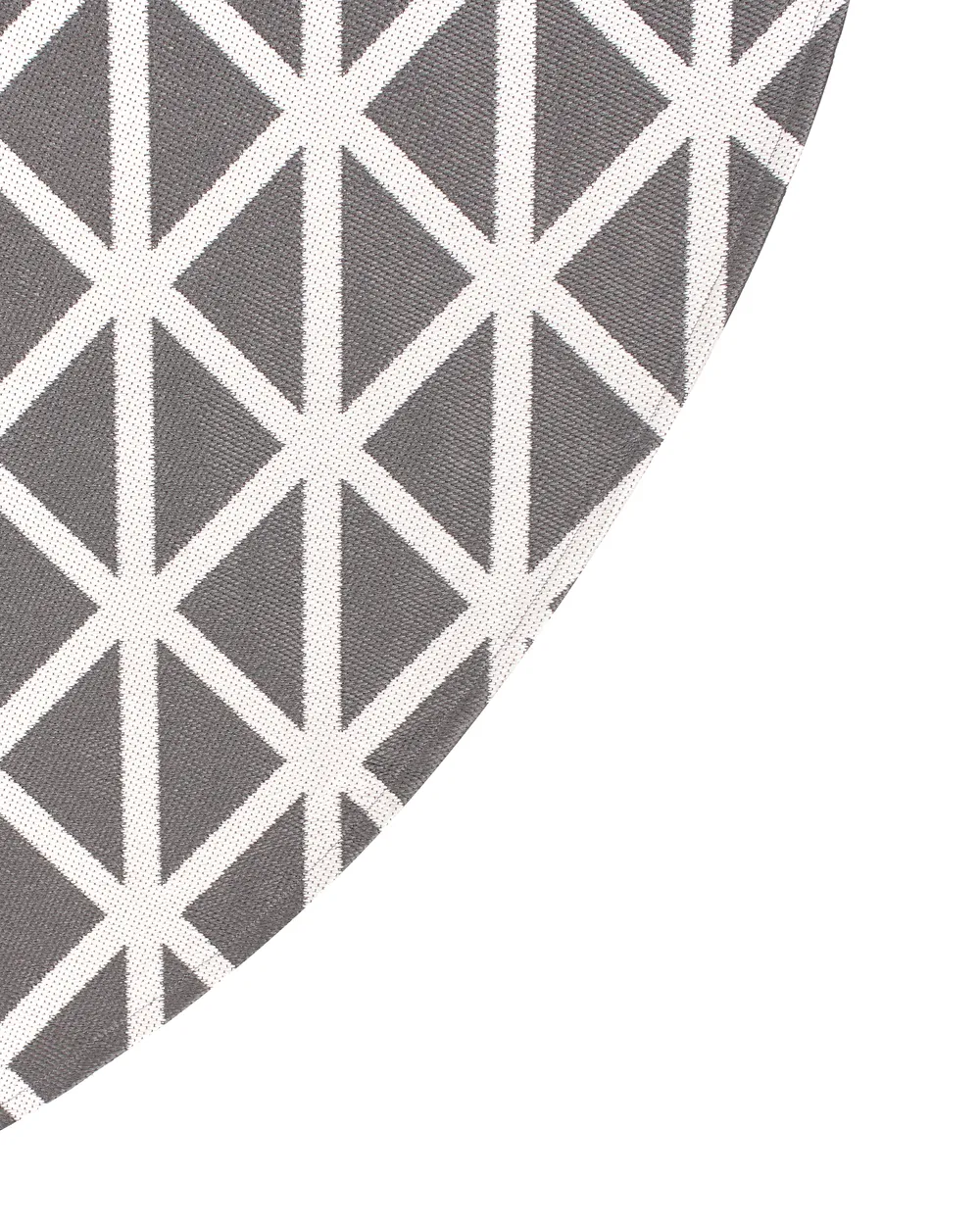 Outdoor Rug PANAJI Grey ø 120 cm_992226