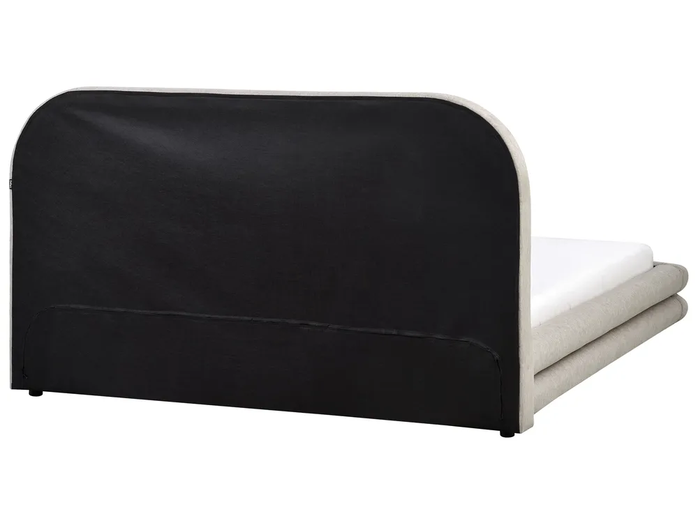 Wasserbett Kunstleinen LAVARDENS 160 x 200 cm Taupe_971076