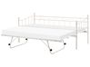 Dnevni krevet Metal LOUANNEC 90 x 200 cm produživi bež