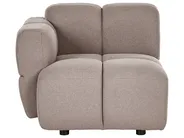 Modular U-Shape Sofa 8 Seater MAKSABERG Fabric Taupe_1136441