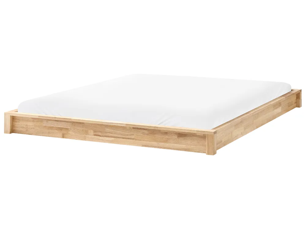 Bett ohne Kopfteil Holz hellbraun verschiedene Größen ANTRAS