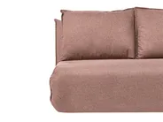 Schlafsofa 2-Sitzer ROROS Kunstleinen Braun_1038959