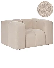 Fauteuil ANTOLA Bouclé Beige_1161535