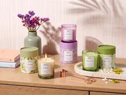 Duftkerzen 3er Set COLORFUL BARREL Sojawachs Frische Note Blumige Note_874672