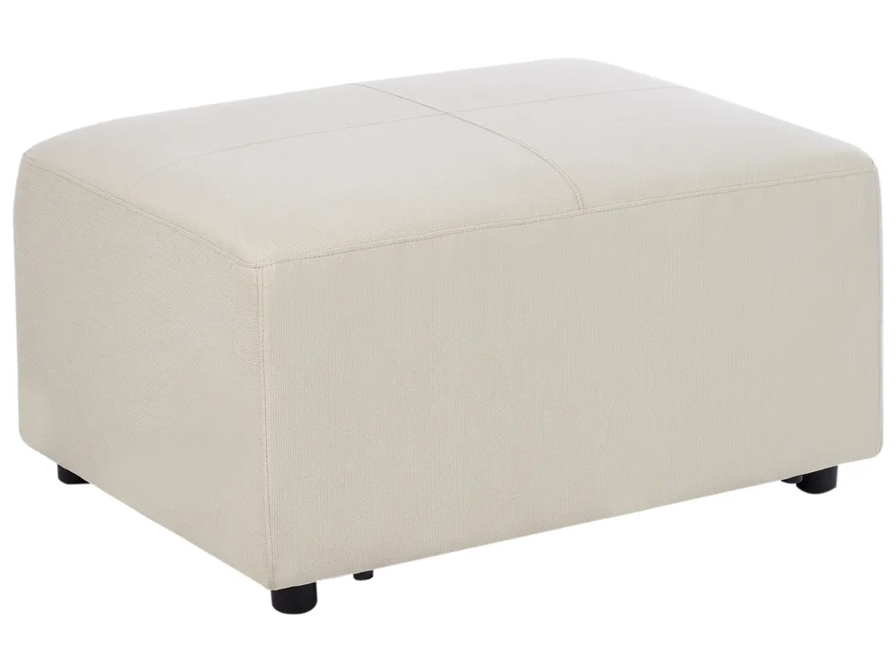 Ottomane KOHLO Stoff Hellbeige