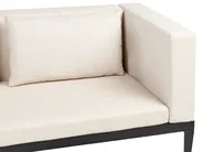 Garden Lounge Set with Table and Ottoman 4 Seater BRACCIANO Certified Acacia Wood Light Beige Right Hand_955544