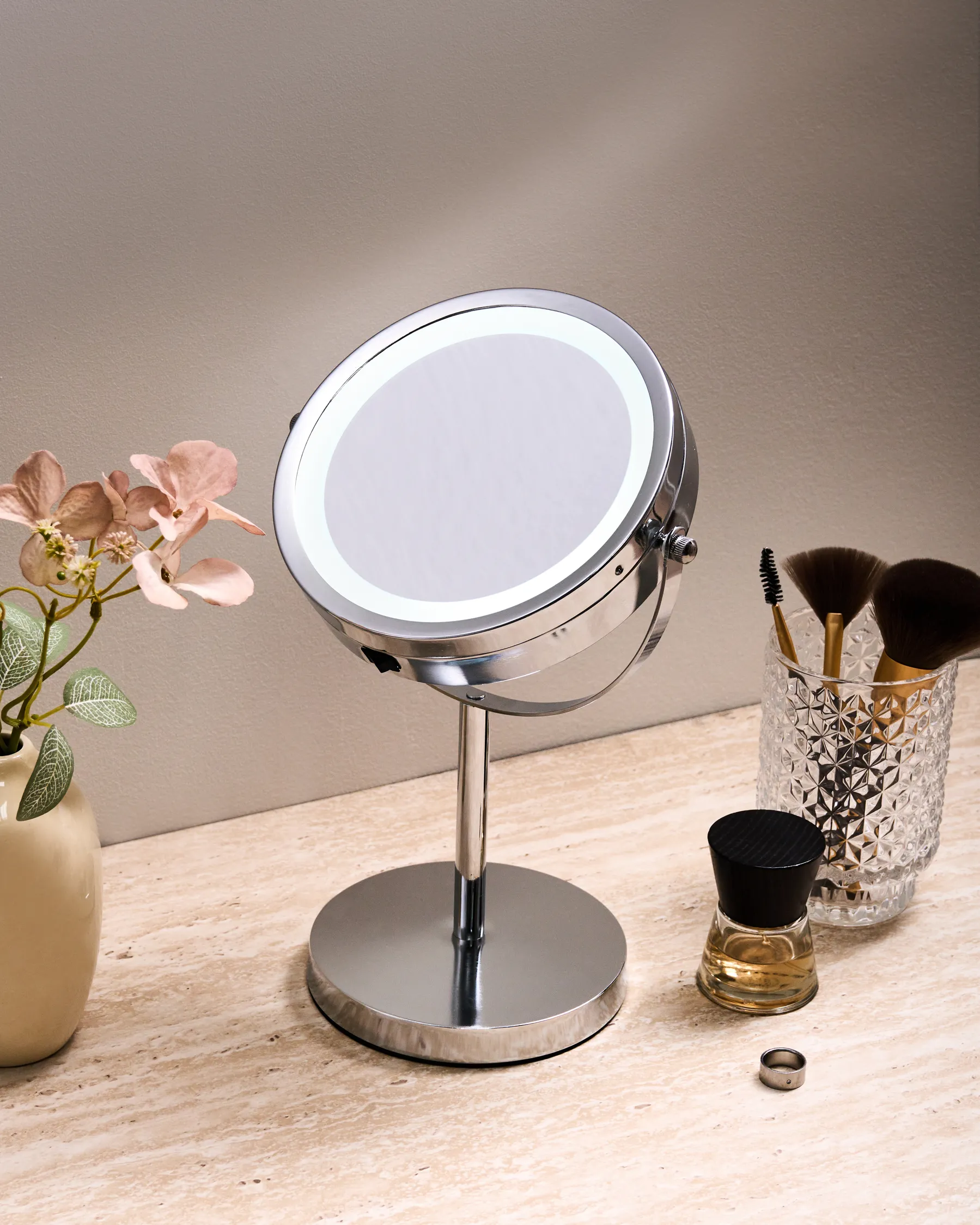 Kosmetikspiegel LED VERDUN Silber_915711