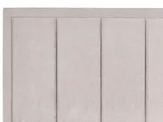 Bett mit Stauraum QUIBERON Chenillegewebe Taupe 140 x 200 cm_1023201