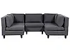Modular U-Shape Sofa 5 Seater UNSTAD Fabric Dark Grey