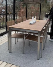 Gartenmöbel Set 6-Sitzer VIAREGGIO zertifiziertes Teakholz Braun_994220