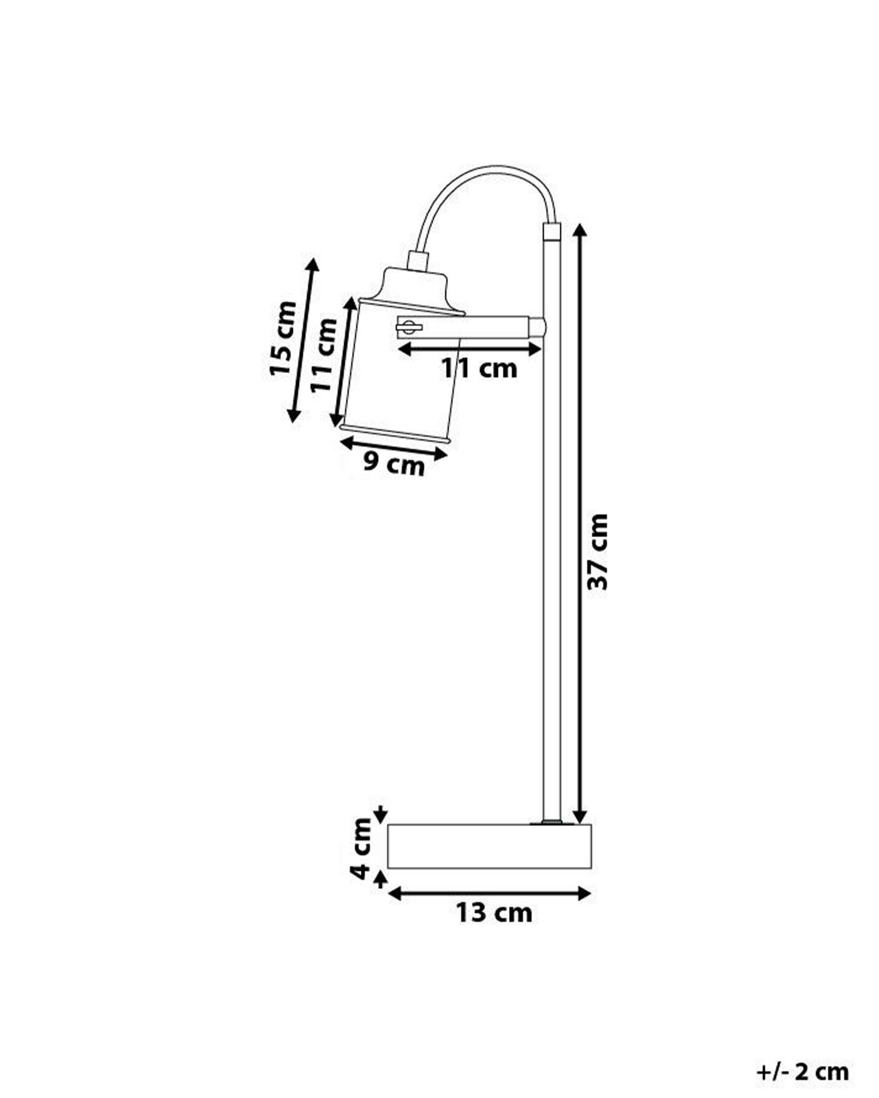 Desk Lamp MUNDAKA Adjustable Metal Black_767771