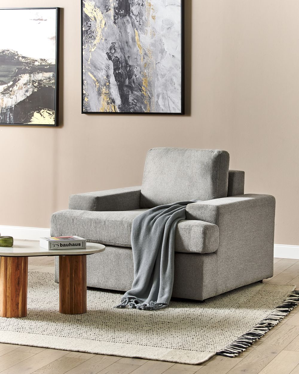 Fauteuil ALLA Stof Lichtgrijs
