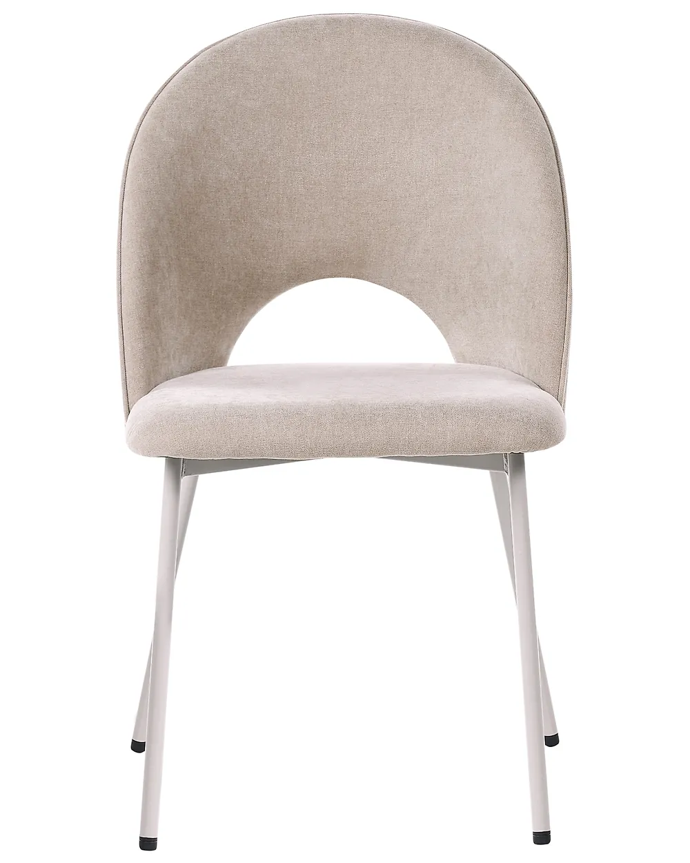 Esszimmerstuhl 2er Set COVELO Samtstoff Beige_1168825
