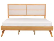 Bett mit Lattenrost POISSY 180 x 200 cm Naturfarbene Esche_912614