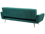 Schlafsofa 3-Sitzer SELNES Samtstoff Smaragdgrün_754155