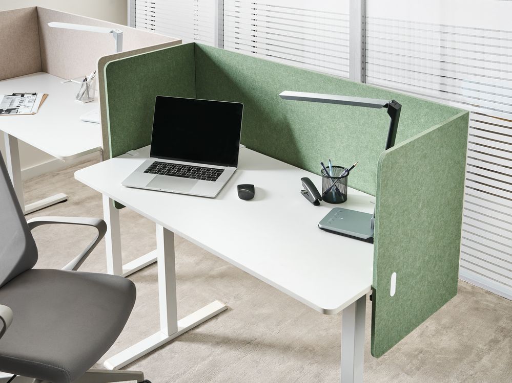 Cloison amovible de bureau SOLOA 210 x 61 cm Vert