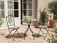 Bistro Set CIVATE Metall Schwarz_1066036