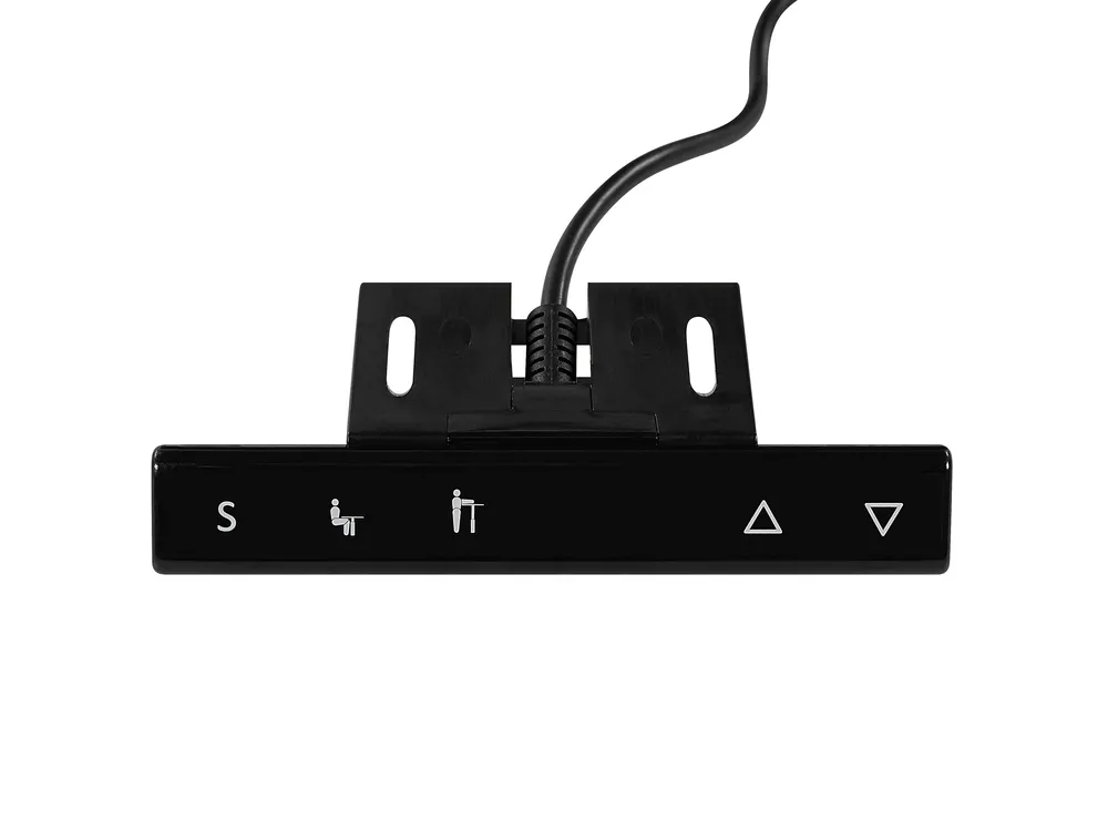 Schreibtisch elektrisch höhenverstellbar DESTIN II 130 cm 72 cm Grau / Schwarz_786822