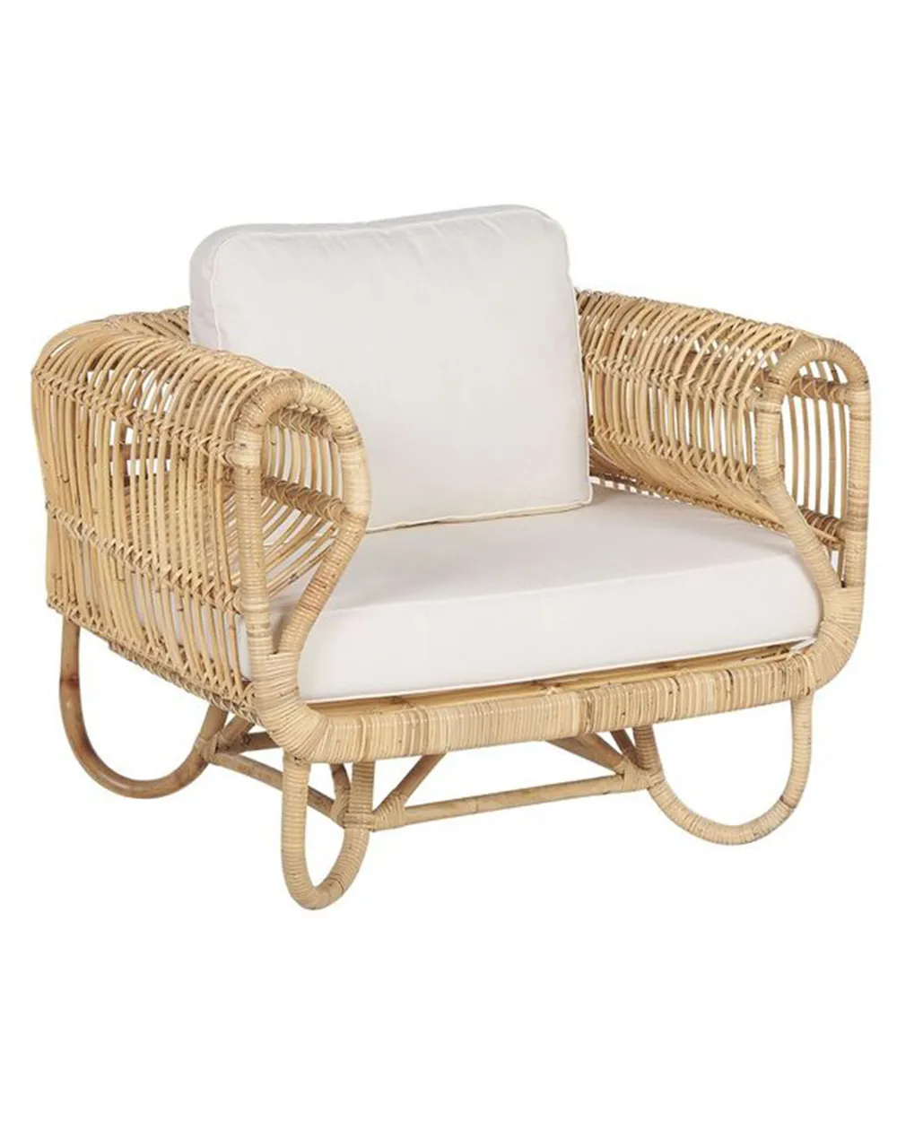 Gartensessel DOLCEDO Rattan Naturfarben