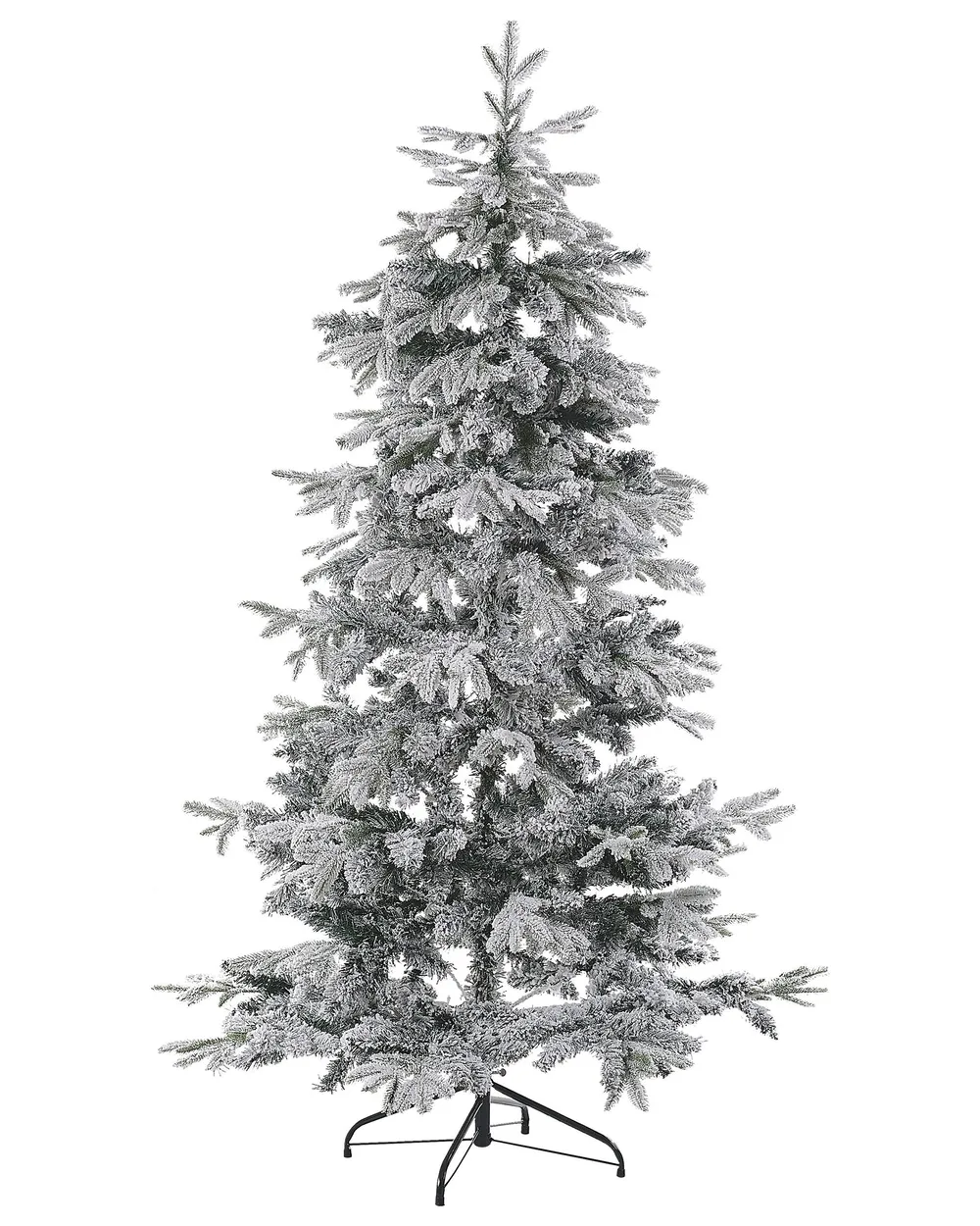 Künstlicher Weihnachtsbaum mit Schnee TOMICHI 210 cm Weiß