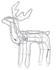 Outdoor Decoration LED INNNES 94 cm Reindeer White_880690