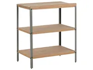 Outdoor-Küche 3er Set mit Spüle IVREA Braun / Schwarz zertifiziertes Akazienholz_988500