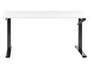 Schreibtisch manuell höhenverstellbar DESTINES 160 cm 72 cm Weiß / Schwarz_898938