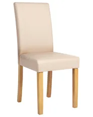 Set of 2 Dining Chairs BROADWAY Faux Leather Beige_761502