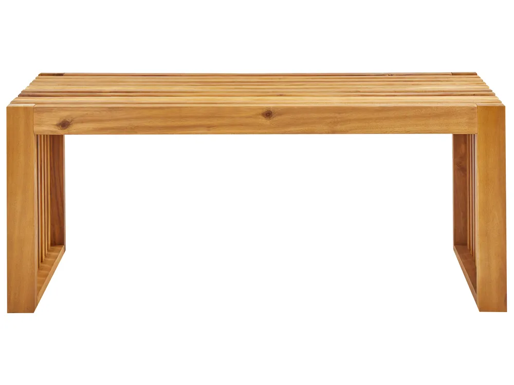Gartenmöbel Set mit Bänken 4-Sitzer BELLANO Akazienholz Braun_922085