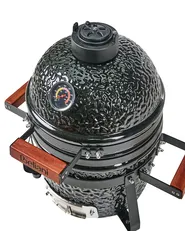 Mini-Holzkohlegrill KAMADO Keramik Schwarz_1007543