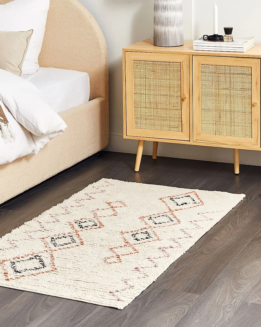 Teppich GUWAHATI Beige 80 x 150 cm Baumwolle_1179861