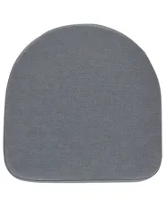 Set mit 2 Stühlen und Sitzkissen MILETO Metall Grau_808136