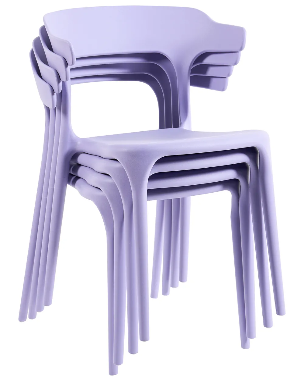 Gartenstuhl 4er Set GUBBIO Violett_1080278