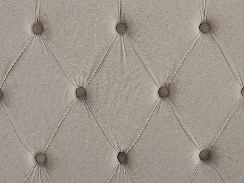 Bett mit Lattenrost Samtstoff LUBBON 180 x 200 cm Hellgrau_832444