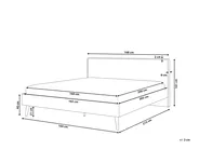 LED postelja SERRIS 160 x 200 cm Svetlo rjava_748581