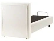 Lit réglable Bouclé DUKE 80 x 200 cm Blanc cassé_1011391