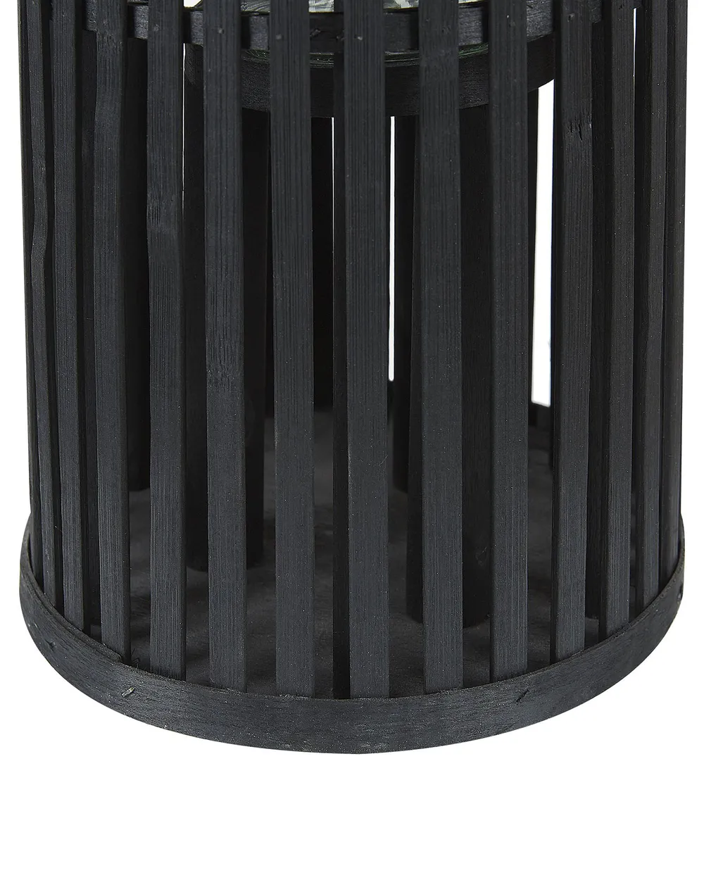 Laterne LUZON 40 cm Weidenholz Schwarz_774421