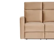 Sofa elektrisch verstellbar 2-Sitzer VERDAL Samtstoff Hellbraun_1081359
