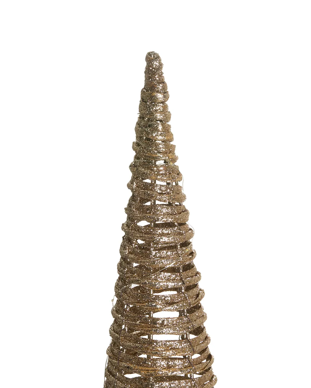 Weihnachtsdekoration 3er Set LED TUELSO 60/80/100 cm Weihnachtsbaum Gold_1025067