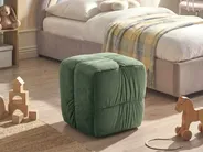Pouf TURLEY Samtstoff Dunkelgrün_1081756