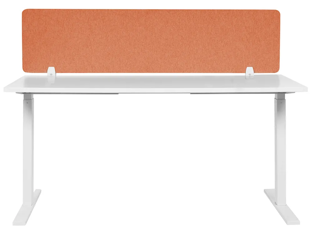 Desk Screen WALLY 130 x 40 cm Light Red_853156