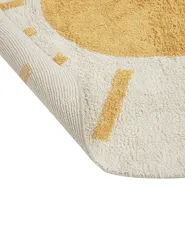 Kids Rug BAIKER Beige ø 140 cm Cotton_903866