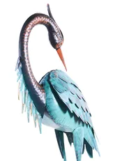 Gartenfigur 2er Set MALOLOS Reiher Blau_1083061