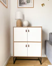 Cabinet NUEVA Light Brown/ White_980160
