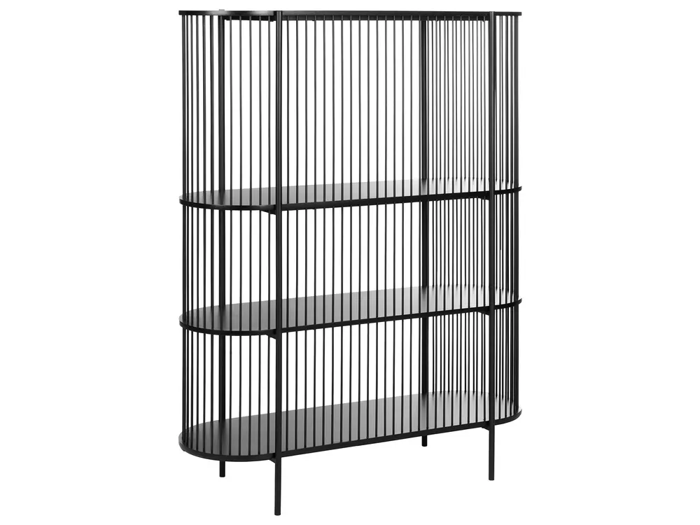 3 Tier Shelving Unit BIRSON 151 cm Black_1002515