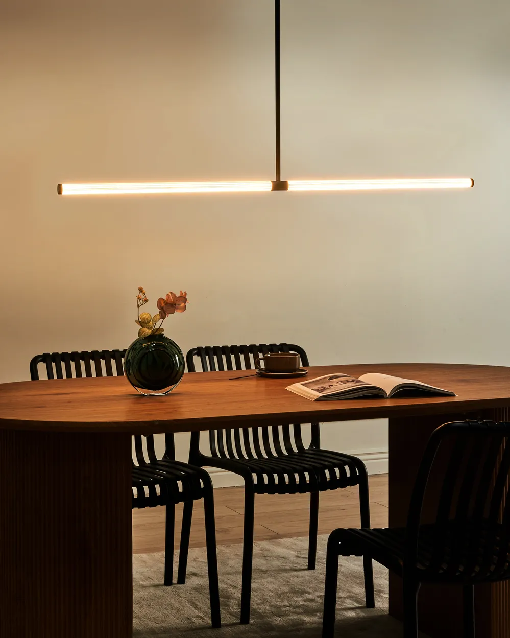 LED Pendant Lamp MAGARA Metal Black