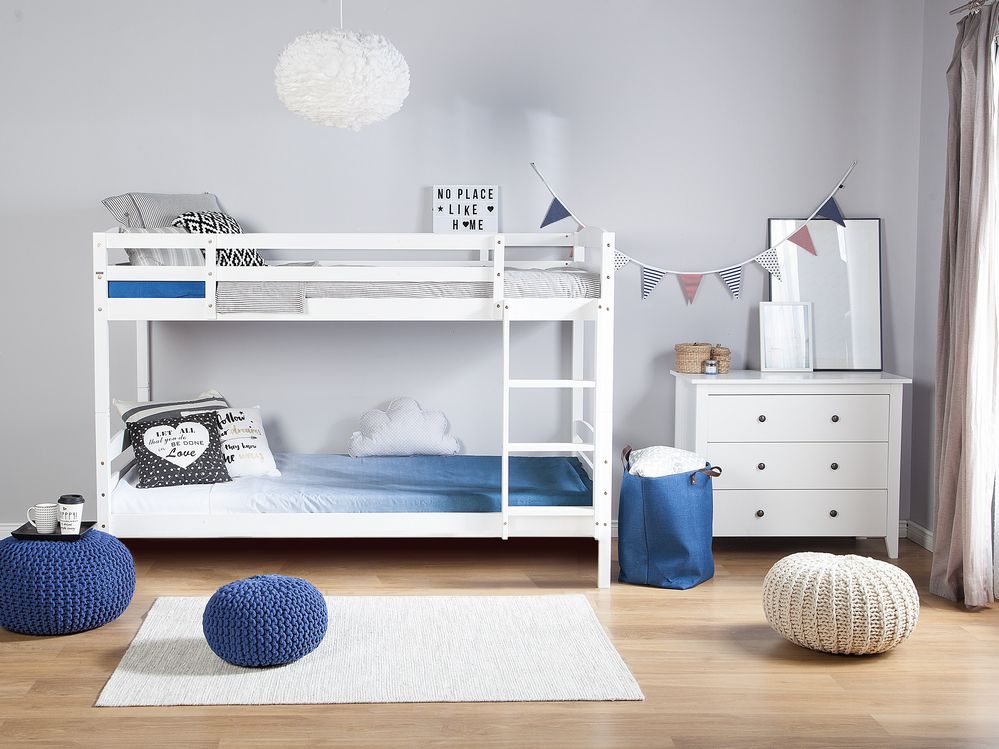 Bunk Bed Pine Wood REGAT 90 x 200 cm (EU Single) White