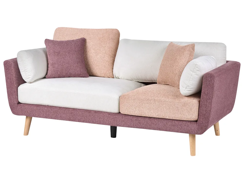 Sofa 3-Sitzer BOLGA Stoff Rosa_1075248