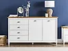 Sideboard mit 2 Türen SHILLINGTON Kiefernholz Weiß
