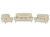 Sofa Set 6-Sitzer LEIRA Kunstleder Beige
